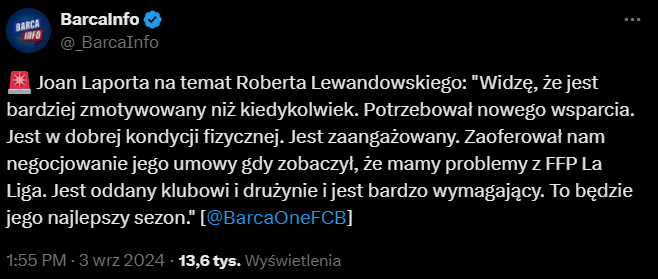 CO ZA GEST LEWEGO! Aby pomóc Barcelonie, Polak... <3